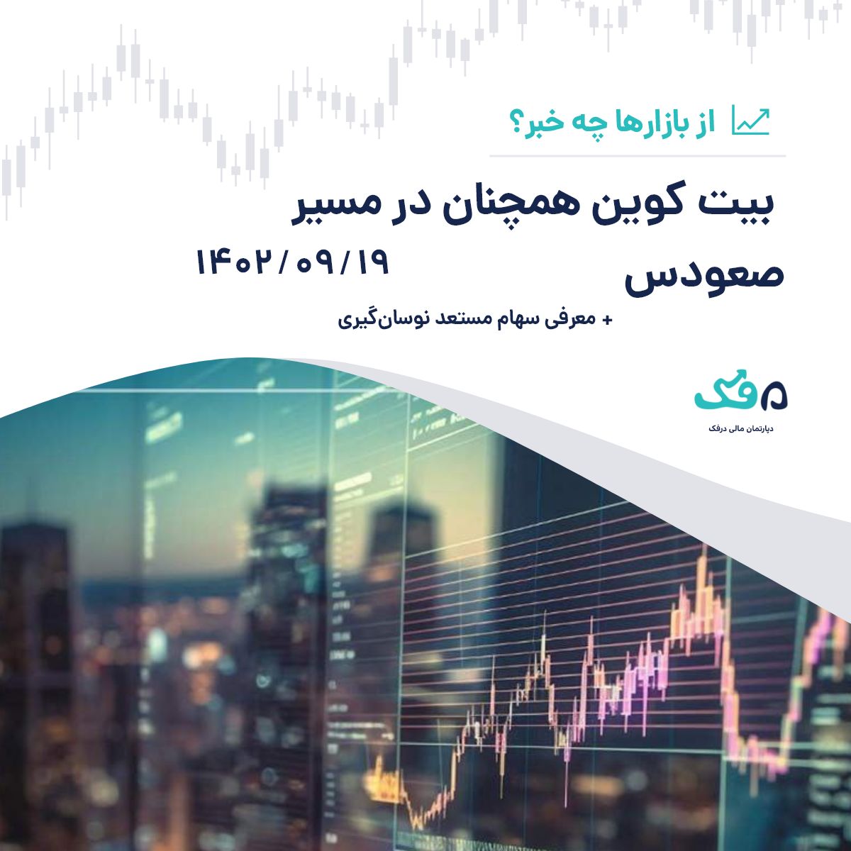 بیت کوین همچنان در مسیر صعود